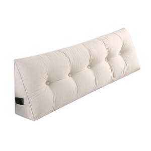 SAMTY Wedge Headboard Pillow Twin for Bed Sitting Up, Linen Back Pillow