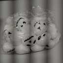 Zhanmai 30 Pcs Snowball Toss Game Winter Fake Snow Ball for Fights Artificial Plush Soft Stuffed Snowman Face Balls for Indoor Outdoor Game Decorations(2 Inch, Horrific) (Nightmare)