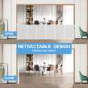 177" Reinforced Retractable Baby Gate, 42"H for Doorways, White
