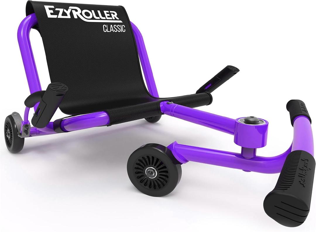 EzyRoller Classic Ride On Scooter for Kids Ages 3+ (Purple)