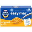 Kraft Easy Mac and Cheese, 6 Packets, for Easy Dinner or Dinner Sides, Original Flavor, No Artificial Flavors, Preservatives or Dyes, 12.9 oz