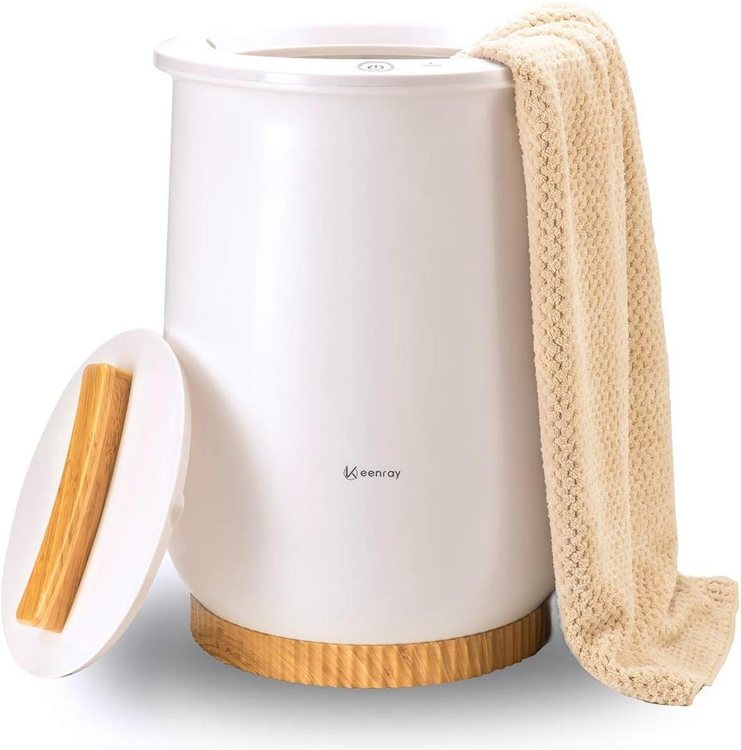 Keenray Towel Warmer, Luxury Towel Warmer Bucket, Large Towel Warmer for Bathroom, Auto Shut Off, Fits Up to Two 40"X70" Oversized Towels, Bathrobes, Blankets, PJ's and More, CL1, 20l
