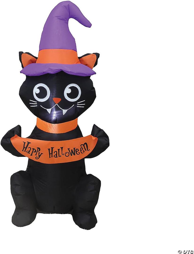Blow Up Cat Inflatable Halloween or Outdoor Garden Lawn Yard Party