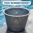 Sepetrel 2 Sets Swimming Pool Filter Basket - Replacement Skimmer Basket for In-Ground Pools - Captures Leaves, Needles and Debris - Most Pump & Water Circulation Systems