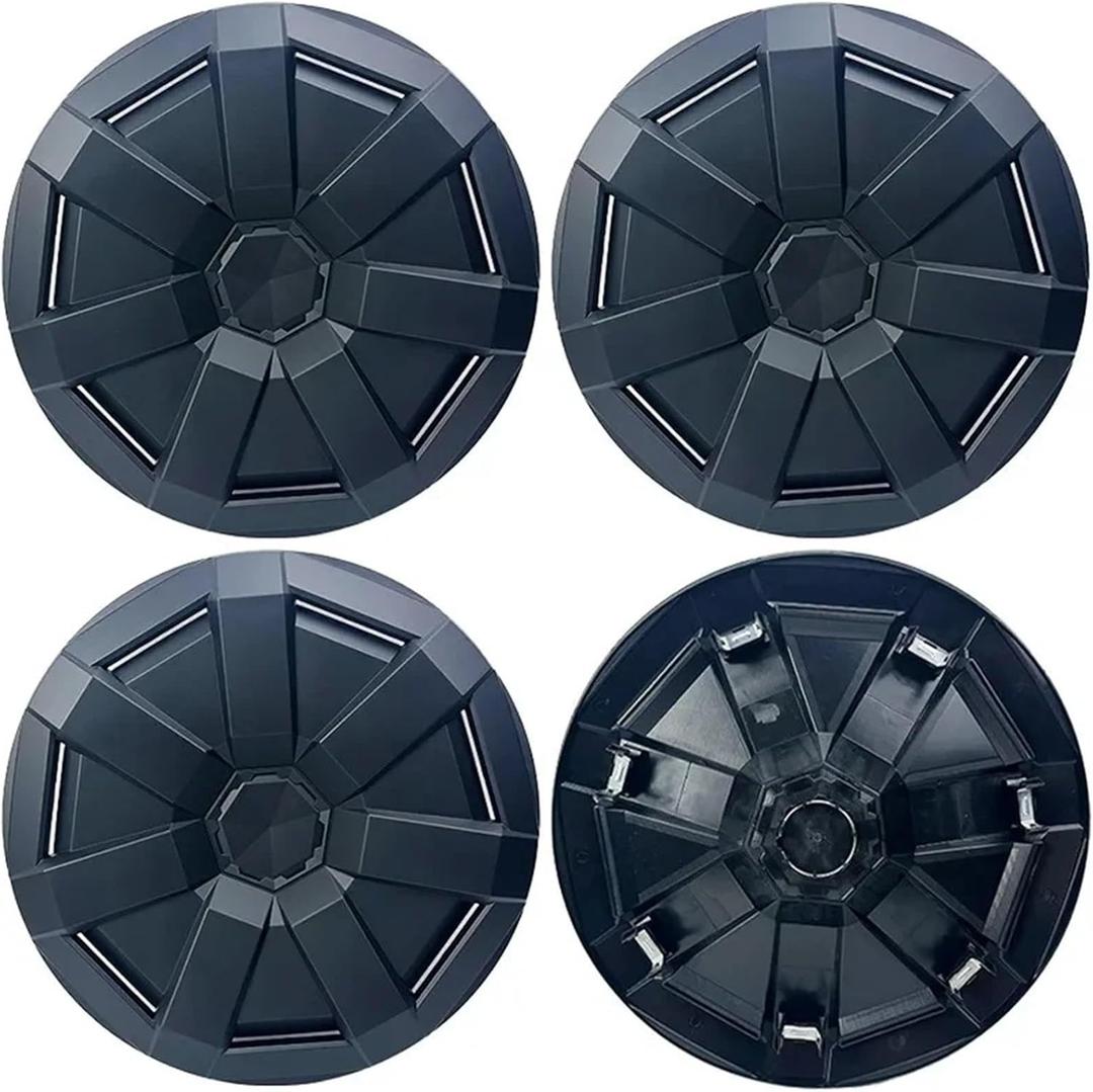 Compatible with Tesla Cybertruck Hub Cap CyberTruck Hub Center Protection Cover Decorative Matte (Mute black)