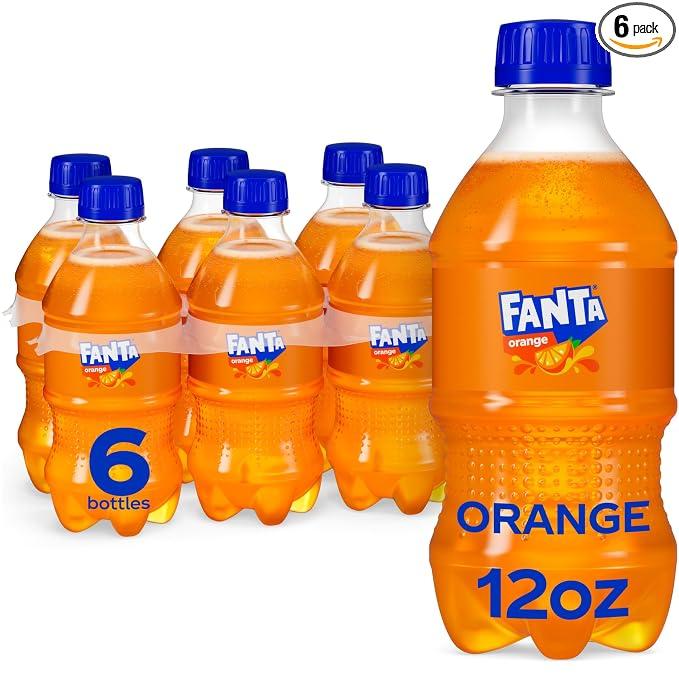 3 x Fanta Orange Soda Soft Drink Bottles, 12 fl oz, 6 Pack