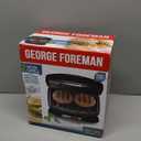 George Foreman GR10B 2-Serving Mini Grill & Panini Press, Compact 7.3 x 5.6 Cooking Surface,12 Servings, Dorms & Small Kitchens