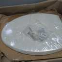 Mayfair Cassel Slow Close Toilet Seat, Easy Clean, Non Slip Premium Wood Seat, Easy Install, Made in USA, Elongated, Biscuit