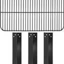 Hiorucet Grill Replacement Parts for 3 Burner Walmart Expert Grill XG10-101-002-02, Grill Parts for Expert Grill 3 Burner GBC1716W GBC2016WRS Gas Grill, Porcelain Steel Cooking Grate and Heat Plate
