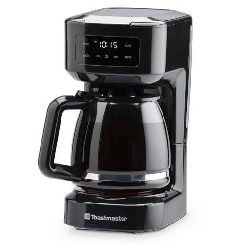 Toastmaster 12-Cup Digital Touchscreen Drip Coffee Maker - Programmable Automatic Coffee Machine - Kitchen Appliance with Keep Warm Setting