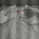 ReliBeauty Angel Costume for Kids White Fancy Princess Tulle Dress with Wings and Halo, 150