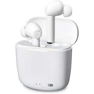 iLive Electronics Truly Wire-Free Bluetooth Earbuds, Sweatproof Design, Charging Case, Includes 3 Set of Ear Tips, White (IAEBT300W)