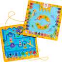Magnetic Color and Number Maze, 2 in 1 Magnetic Board for Kids, Wooden Magnetic Alphabet Maze Board Learning Counting, Fine Motor Skills Montessori Toys Gift for Boys and Girls 3 4 5 Year Old