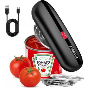 Electric Can Opener, One-Touch Automatic Can Opener for Seniors Fits All Can Sizes, Hands-Free&Smooth Safety for Arthritis and Kitchen