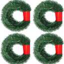 DearHouse 80Feet Christmas Garland, 4 Strands Artificial Pine Garland Soft Greenery Garland for Holiday Wedding Party,Stairs,Fireplaces Decoration, Outdoor/Indoor Use (80ft)