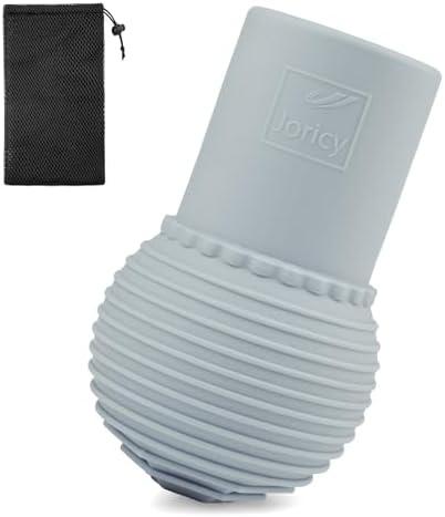 JORICY Landmine Barbell Attachment, Silicone Barbell Cap Fits 2" Olympic Bars, Olympic Barbell Landmine Attachment with Bags, Barbell Landmine for 2" Barbell for Press Row Spin Split Squats, Grey
