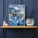 Pixy Canvas Floater Frame 16x20 for 3/4 (0.75) inch Deep Canvas Paintings/Canvas Prints/Wood Canvas Panels/Wall Art/Wall Decor/Home Decor/Artwork (Chrome, 16 x 20 inch, Portrait)