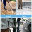 3/8'' Pressure Washer Hose 50FT 4800PSI, Kink Resistant Power Washer Hose Steel Wire Braided with Swivel Quick Connect & 2PCS M22 Adapter, Non Marking Commercial Grade Pressure Water Hose