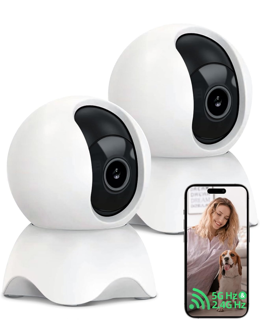Security Indoor Camera, 1080P HD Dog & Baby Monitor, 5/2.4GHz with Motion Detection，SD & Cloud Storage，Night Vision Pet & Baby，Home Camera with Two Way Audio, Privacy Mode