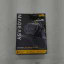 MAGEASY Design for AirPods Pro 2 Case Cover - Rugged AirPods Pro Case with Lock | Work with Cable, Official Apple Watch & MagSafe Charging | Include Carabiner & Wrist Strap - Odyssey, Metal Black