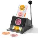 MAKEASY 2.28" Circle Punch, Round Paper Cutter for Button Making, Button Cutter 2 Inch, Large Circle Cutter Tool for Crafts