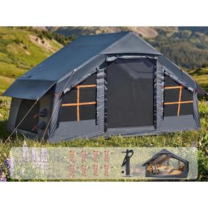 6-8 Person Inflatable Tent for Camping with Skylight, Blow up Tent Easy Setup Air Tent House, Waterproof