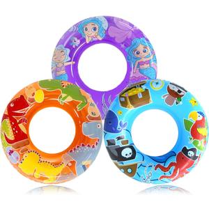 3-Pack Kids Pool Floats with Dinosaur/Pirate/Mermaid Design  Pool Toys for Toddler, 27.5 Inflatable Swim Rings, Inner Tube for Floating Age 3-8Premium Floaties & Water Toys for Summer Beach Party 3-Pack Kids Pool Floats with Dinosaur/Pirate/Mermaid Design  Pool Toys for Toddler, 27.5 Inflatable Swim Rings, Inner Tube for Floating Age 3-8Premium Floaties & Water Toys for Summer Beach Party