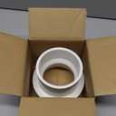 4.5" x 3.5" PVC DWV Reducer Coupling Adapter (Socket x Socket) Schedule 40 PVC DWV Slip Reducing Coupling Pipe Fittings, pvc Increaser/Reducer Coupling for Home Sewer Plumbing