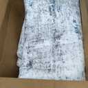 Area Rugs 6x9 Living Room: Large Modern Abstract Washable Rug Soft Anti-Skid Non-Shedding Carpet Indoor Floor Thin Carpets for Bedroom Dining Room Farmhouse Nursery Home Office White Blue Grey