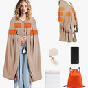 71" x 43" Wearable Heated Blanket, 20,000mAh 7.4V Power Bank, 3 Heat Levels, 11 Panels, Machine Washable, Laundry Bag & Belt