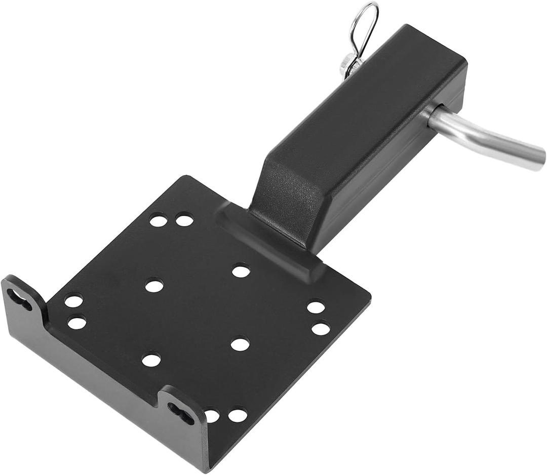 VEVOR Winch Mount, 3600 lbs / 1633 kg Load Capacity, Trailer Hitch Winch Mount with 2-inch Receiver, 2/4 Winch Bolt Holes, Powder Coated Steel, Suitable for ATV UTV Pickup Truck, Black