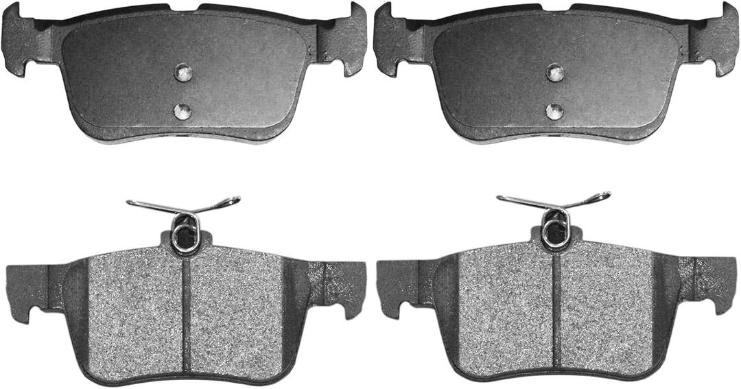 Premium Ceramic Disc Brake Pad Set - Compatible With Lincoln Mkz Mkx Mkc Nautilus Ford Edge Fusion Escape;ERAR