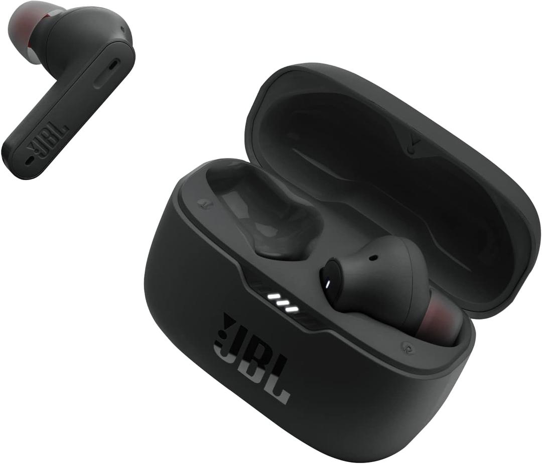JBL Tune 230NC TWS - True Wireless In-Ear Headphones, Active Noise Cancelling with Smart Ambient, JBL Pure Bass Sound, 4 mics for perfect voice calls, IPX4, 40Hrs of battery life (Black)