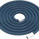 Pool Vacuum Hose, Heavy Duty Manual Swimming Pool Cleaner Hose With Swivel Cuff for Above Ground and Inground Pools, 1-1/4 Inch x 27 Ft