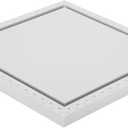 Aluminum Framed Exhaust Vent Cover, 14.25"x14.25" White Flush Exhaust Mount