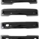 AUCERAMIC Gloss Black Exterior Door Handle Covers Trim Fit for Ford F-150 2021-2025, for Ford F-250/F-350 Super Duty 2023-2025 (with Smart Keyhole)