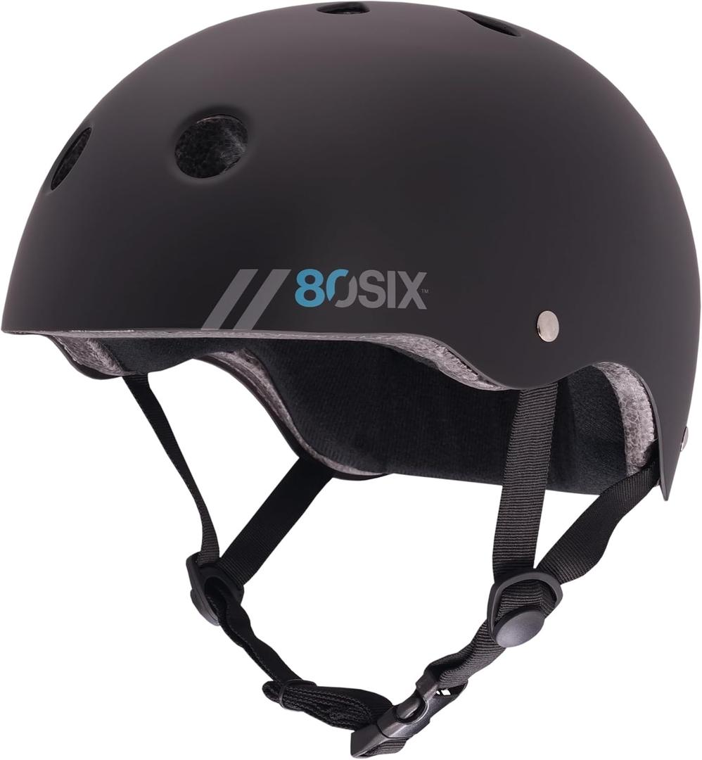 80SIX Triple Certified Hybrid Halo Helmet for Kids and Adults – Ideal for Bike, Scooter, Skateboard, Roller Skate, and Inline Skate