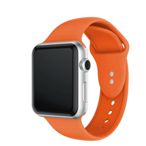 WITHit Active Silicone Keeperless Band for Apple Watch 42/44/45mm & Ultra 49mm, Orange