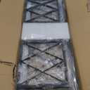 Kitchen Island Pendant Lighting 6-Light Black Metal Industrial Bar Chandelier Fixtures Vintage Hanging Farmhouse Rectangle Linear Chandelier for Dining Room