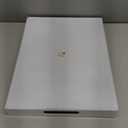 Spsyrine Decorative Serving Tray with Handles, White Lacquered Coffee Table Tray for Ottoman, Rectangle Waterproof Platters for Centerpieces, Parties, Living Room, Kitchen Counter Organization