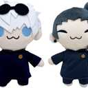 Anime Geto Suguru Plush Doll Figures, Cute Cartoon Soft Stuffed Throw Hug Pillow Cushion Home Decoration Collectible Gift for Fans 21cm/ 8.26 inch