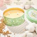 M&SENSE 2 Wicks Gardenia Scented Candle 12oz