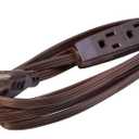 Woods 8-ft 16 / 3 3 Prong Brown Indoor SPT-2 Light Duty General Extension Cord