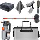 Car Detailing Kit Car Cleaning Kit with Foam Gun Sprayer Professional Car Wash Kit Car Cleaner Detailing Brushes Collapsible Bucket Car Wash Tire Brush Absorbent Car Drying Towel