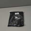 Mluiov Women's Sheer Mesh Ruffle Double Slit Skirt Asymmetrical Rave Festival Outfits Beach Flowy Bathing Suit Cover Up Black Large