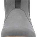 Womens Mens Chelsea Boots Minimalist Winter Snow Boots Wide Width Ankle Booties with Arch Support Slip-on Short Boot Shoes (Grey)