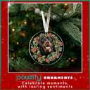 2 x Pawzity Rottweiler Ornament - Rottweiler Christmas Ornaments - Dog Gifts for Women Men, Dog Lovers Gifts - Dogs Ornaments 2025 - Acrylic Christmas Hanging Ornament 2025