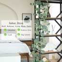 Dallisten 3 Strands Begonia Artificial Vines, 67" Silk Vine Garland with Green Leaves, Fake Hanging Plants Greenery Decor for Home, Bedroom, Wall, Party, Wedding Decoration