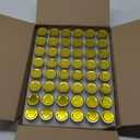 Mcupper 48 Pack 1.5oz Hexagon Glass Jars with Gold Lids, Mini Honey Jars, Small Spice Jars, Jam Jars for Gifts and Wedding Favors