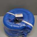 1-1/2-Inch Pool Hoses for Above Ground Pools with Clamps - 1.5" Diameterd Replacement Pool Pump Hose Compatible with Intex Coleman Skimmer Surface Pool Pump (Blue -3 Pack)